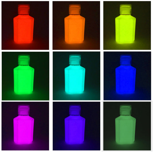 Glow in the dark paint. Not day coloured