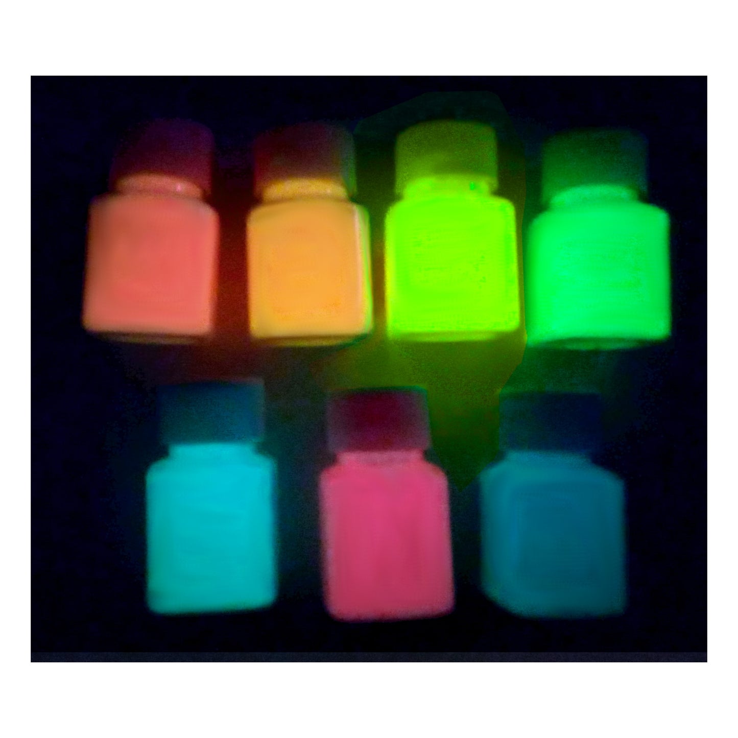 Cglowz Glow in the dark paint. Day and Night coloured