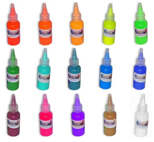 Fabric paint UV Fluorescent blacklight glow
