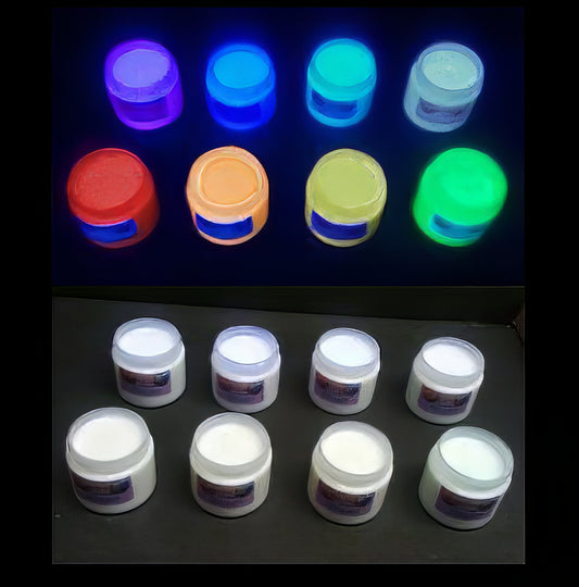 Invisible colour UV Blacklight Visible Fluorescent Paint